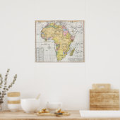 Ottoman Map of Africa (1803) ポスター (キッチン)