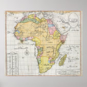 Ottoman Map of Africa (1803) ポスター (正面)