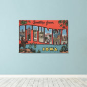 Ottumwa, IowaLarge Letter ScenesOttumwa, IA キャンバスプリント (インサイチュ (ウッドフロア))