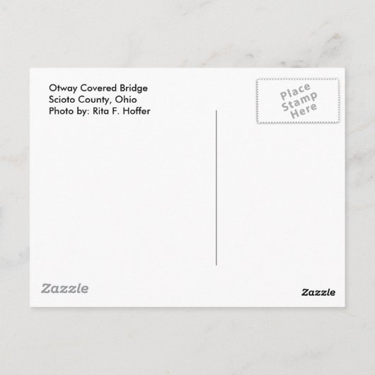 Otway Covered Bridgeはがき ポストカード (裏面)
