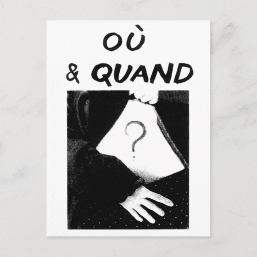 Ou & Quand ポストカード (正面)