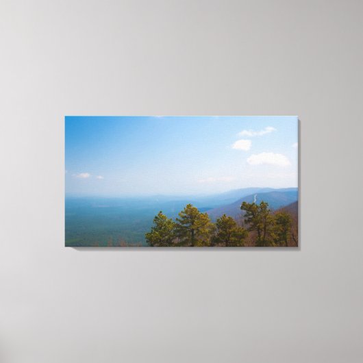 Ouachita山脈とTalimenaドライブ、OK キャンバスプリント (正面)