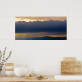 Ouachita Mountainsポスター上の嵐の日の出 ポスター (キッチン)