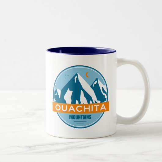 Ouachita Mountains Arkansas Oklahoma ツートーンマグカップ (右)