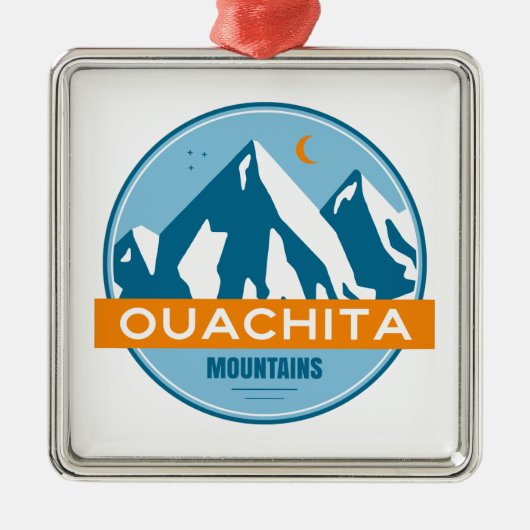 Ouachita Mountains Arkansas Oklahoma メタルオーナメント (正面)