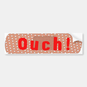 Ouch! 包帯のバンパーステッカー バンパーステッカー