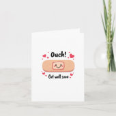 Ouch get well soon card カード (正面)