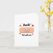 Ouch get well soon card カード (黄色い花)