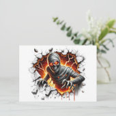 Oud en Griezelig Mummie Skelet Breekt Door 招待状 (スタンド正面)