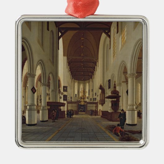 Oude Kerk、デルフト、c.1660-70のインテリア メタルオーナメント (正面)