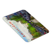 Oudekerkの近くの運河の眺め。 マグネット (右側)