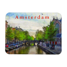 Oudekerkの近くの運河の眺め。