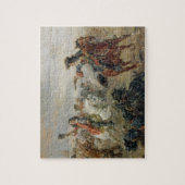 Oudenaarde -騎兵隊は小競合します(パネルの油) ジグソーパズル (縦)