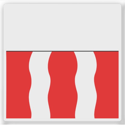 Ouest Lausannois district flag, Switzerland シール (正面)