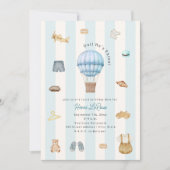 Oui He's Three Paris French Birthday 招待状 (正面)