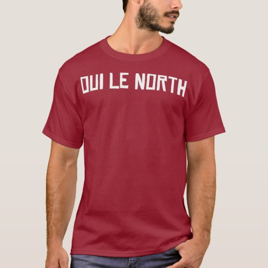 OUI LE NORTH Small Tet フランスの Canada Tシャツ (正面)