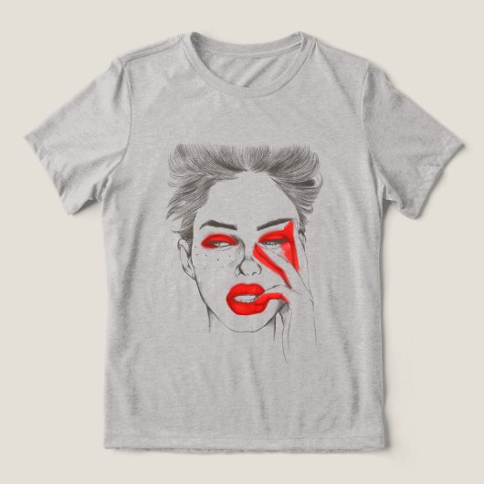 Oui Mon Cheri without wording T-Shirt トライブレンドTシャツ (デザイン正面)