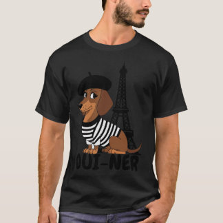 Oui-Ner Dog 面白い ダックスフンド ウィンナー ミーム Tシャツ