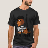 Oui-ner Dog Funny Dachshund Wiener Sausage Ween Do Tシャツ (正面)