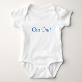 Oui Ouiシャツ(Wee Wee Shirt) ベビーボディスーツ
