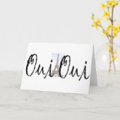 Oui、Oui! カード (黄色い花)