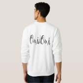 Oui、Oui! スウェットシャツ (裏面フル)