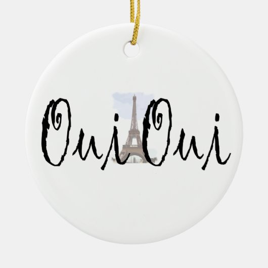 Oui、Oui! セラミックオーナメント (正面)