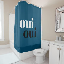 Oui Oui モダンブルーシンプルなタイポグラフィ