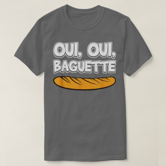 Oui Oui Baguette言語クールプライドノベル Tシャツ (デザイン正面)