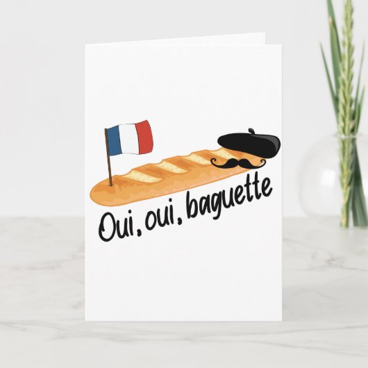 Oui Oui Baguette – 食べおもしろい物 カード (正面)