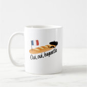 Oui Oui Baguette – 食べおもしろい物 コーヒーマグカップ (左)