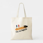 Oui Oui Baguette – 食べおもしろい物 トートバッグ (裏面)