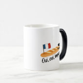 Oui Oui Baguette – 食べおもしろい物 モーフィングマグカップ (正面右)