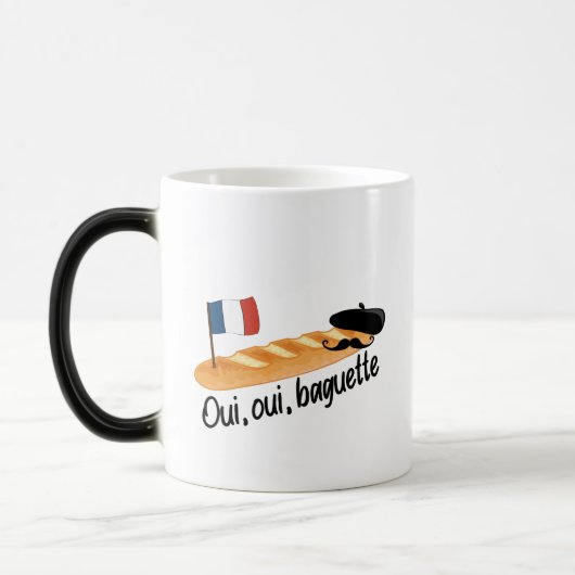 Oui Oui Baguette – 食べおもしろい物 モーフィングマグカップ (左)