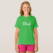 Oui Shirt、Green Oui T-shirt、金ゴールドOui Tee、Paris S Tシャツ (正面フル)