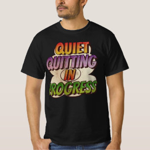 Ouiet'やめ's in Progress -漫画ブックマンガ Tシャツ