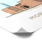 Oujda都市旅行ポスター – モロッコ旅行ポスター ポスター (角)