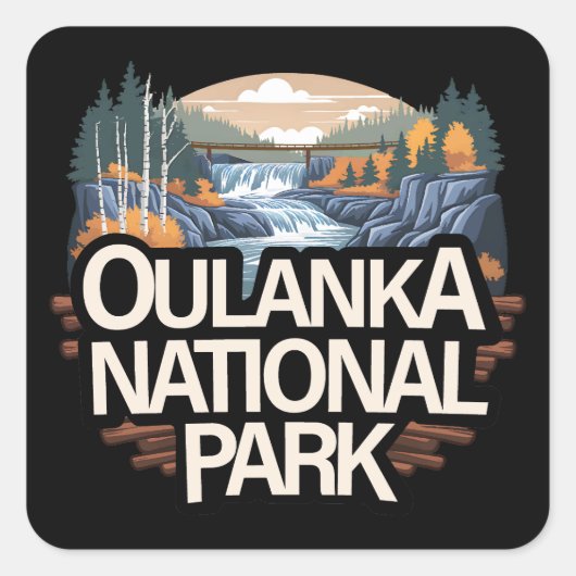 Oulanka National Park Finland スクエアシール (正面)