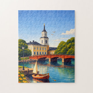 Oulu Finland Jigsaw Puzzle Vintage Travel ジグソーパズル