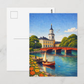 Oulu Finland Vintage Travel Scandinavian ポストカード (正面/裏面)