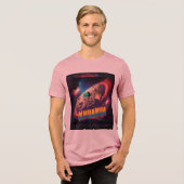 Oumuamuaちょうど通過エイリアン船の彗星 トライブレンドTシャツ (正面全面)