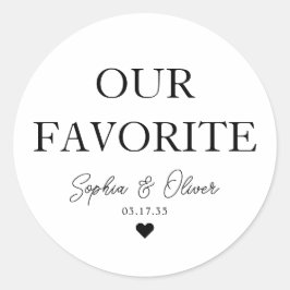 OURデザーお気に入りのトキャンディバーハート結婚式の引き出物 ラウンドシール