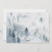 OUR初めてのクリスマス金ゴールドスクリプト写真ミスターそしてミセス シーズンカード (裏面)