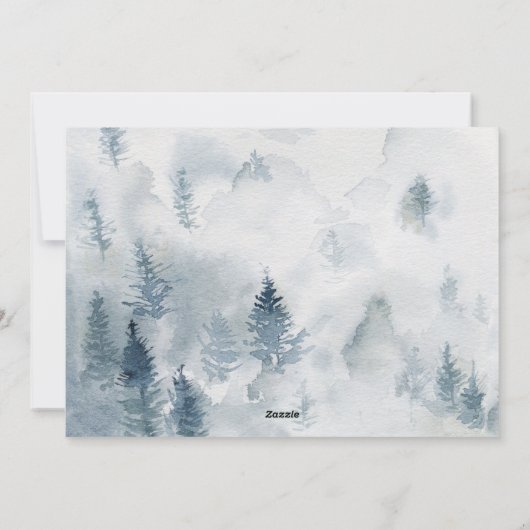 OUR初めてのクリスマス金ゴールドスクリプト写真ミスターそしてミセス シーズンカード (裏面)