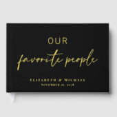 Our お気に入りの People Photo Black 結婚's ゲストブック (正面)