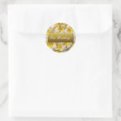 our_結婚s_sticker ラウンドシール (バッグ)