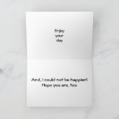 「OUR」誕生日 カード (内部)