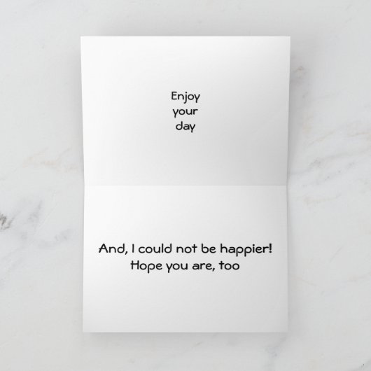 「OUR」誕生日 カード (内部)