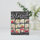 Our 賛美 Year Christmas Photo Collage シーズンカード (スタンド正面)