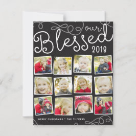 Our 賛美 Year Christmas Photo Collage シーズンカード
